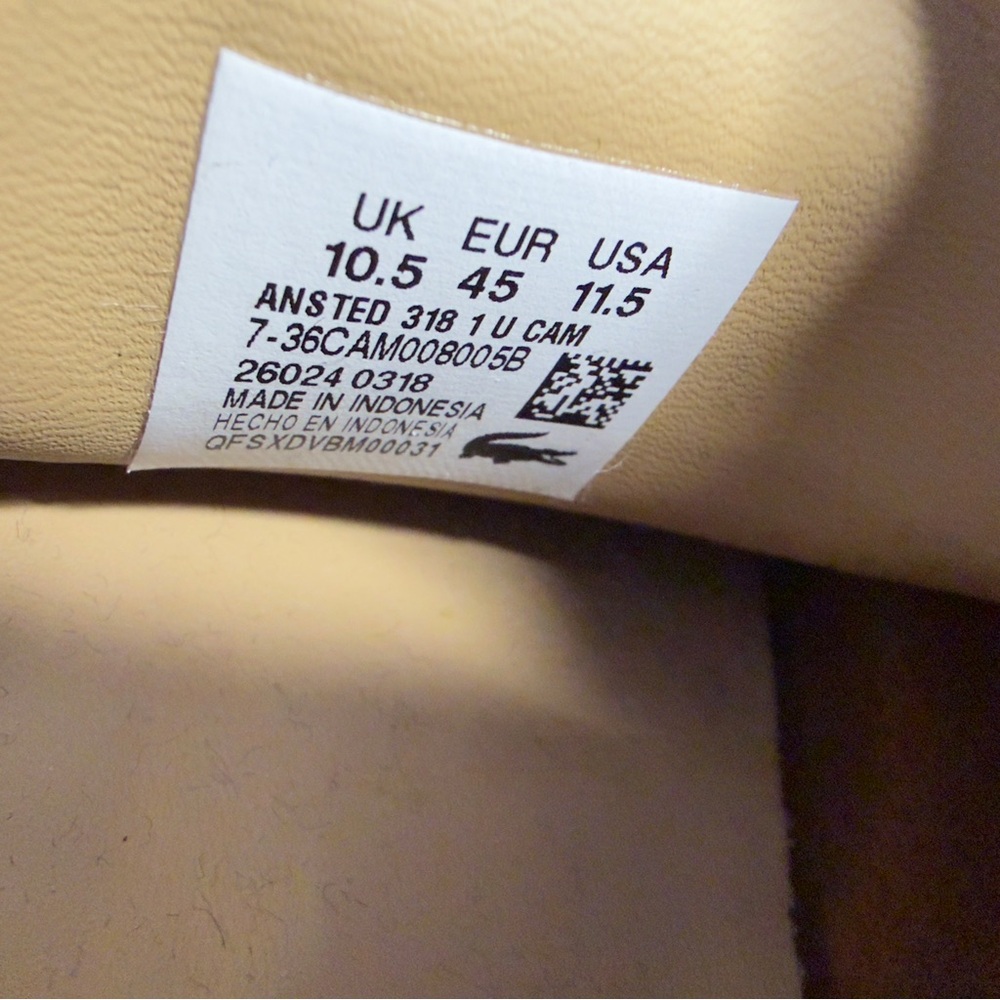 Lacoste Men's Tan Leather Slip-On Loafers - Picture 5 of 8